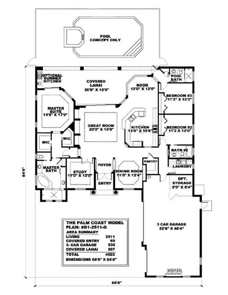 Floor Plan First Story of Mediterranean Plan #133-1010