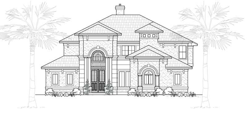 Mediterranean home (ThePlanCollection: Plan #134-1007)