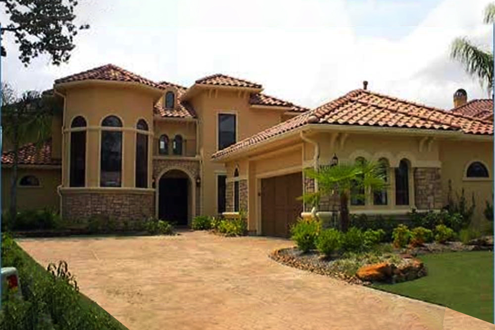 Mediterranean home plan (ThePlanCollection: House Plan #134-1011)