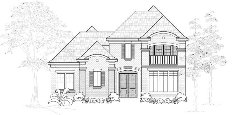 Traditional home (ThePlanCollection: Plan #134-1018)