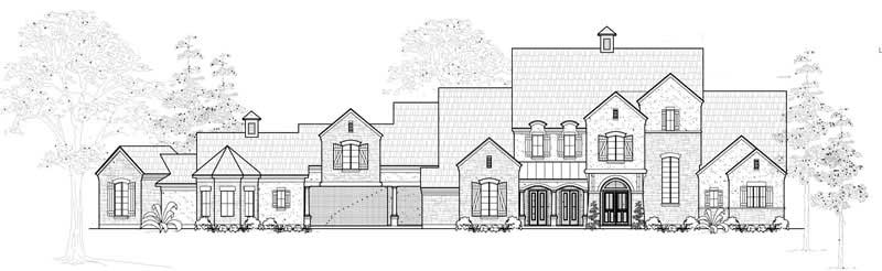 Farmhouse home (ThePlanCollection: Plan #134-1022)
