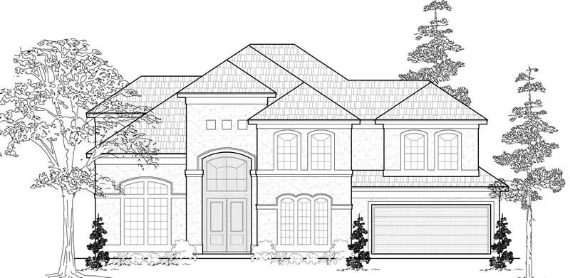Mediterranean home (ThePlanCollection: Plan #134-1025)