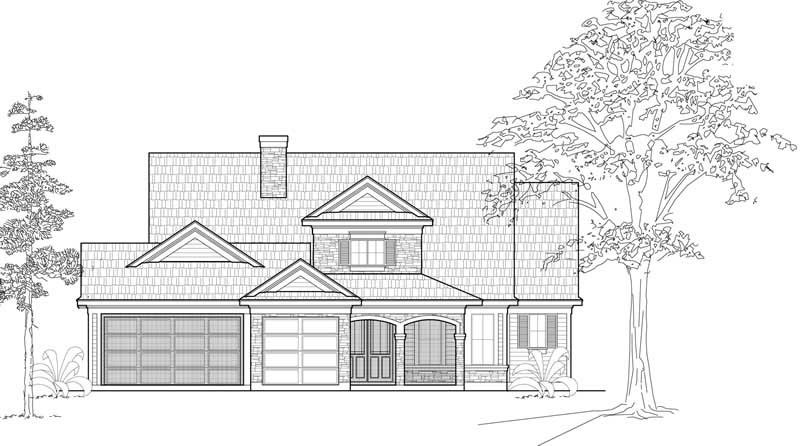 Ranch home (ThePlanCollection: Plan #134-1033)