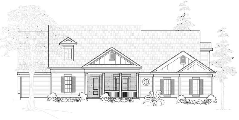 Country home (ThePlanCollection: Plan #134-1037)