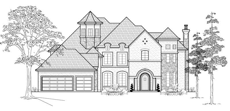 European home (ThePlanCollection: Plan #134-1051)