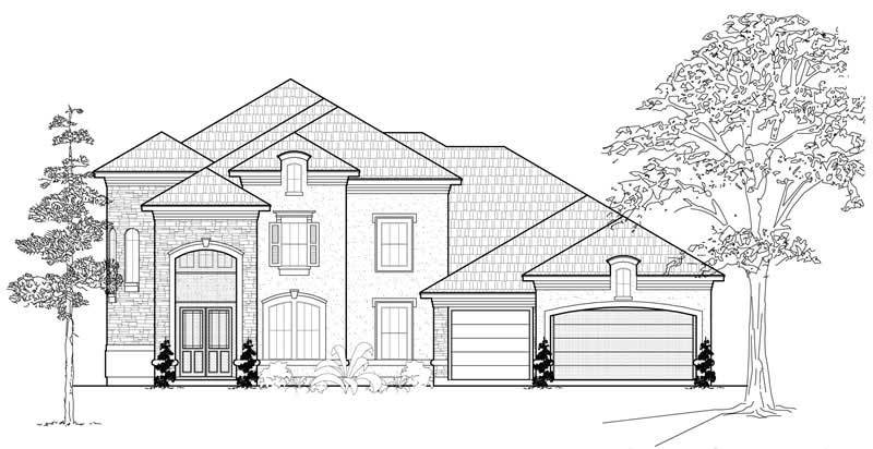 Mediterranean home (ThePlanCollection: Plan #134-1072)