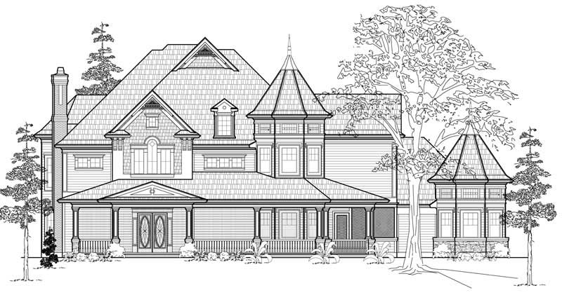 Colonial home (ThePlanCollection: Plan #134-1086)