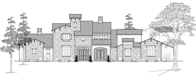 Mediterranean home (ThePlanCollection: Plan #134-1103)