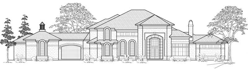 European home (ThePlanCollection: Plan #134-1104)