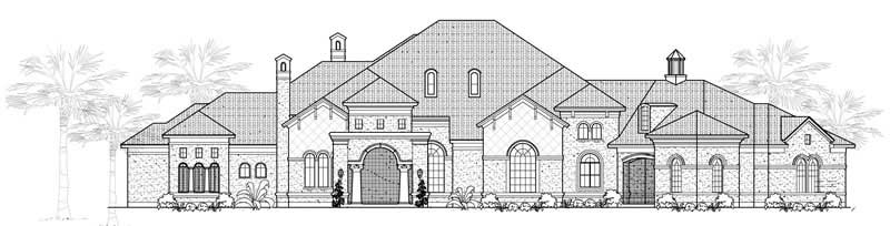 Mediterranean home (ThePlanCollection: Plan #134-1105)