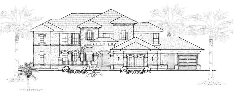 Mediterranean home (ThePlanCollection: Plan #134-1113)