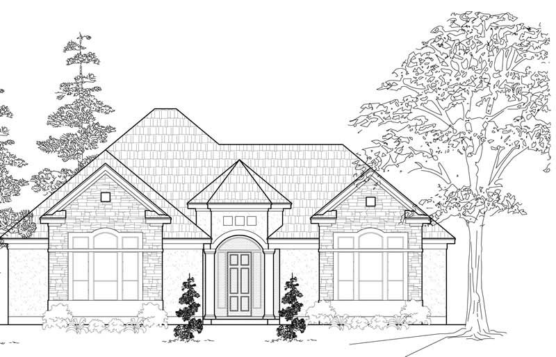 Ranch home (ThePlanCollection: Plan #134-1127)