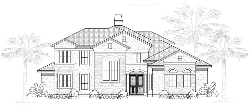 French home (ThePlanCollection: Plan #134-1142)