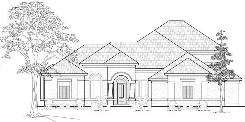 Mediterranean home (ThePlanCollection: Plan #134-1148)