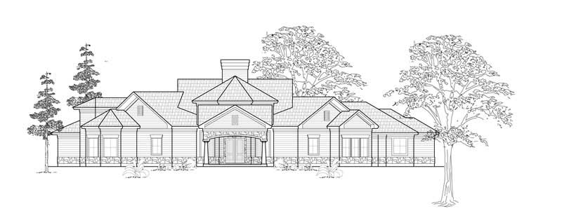 Farmhouse home (ThePlanCollection: Plan #134-1154)