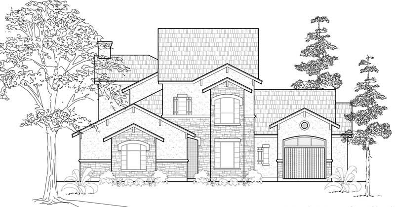 Mediterranean home (ThePlanCollection: Plan #134-1155)