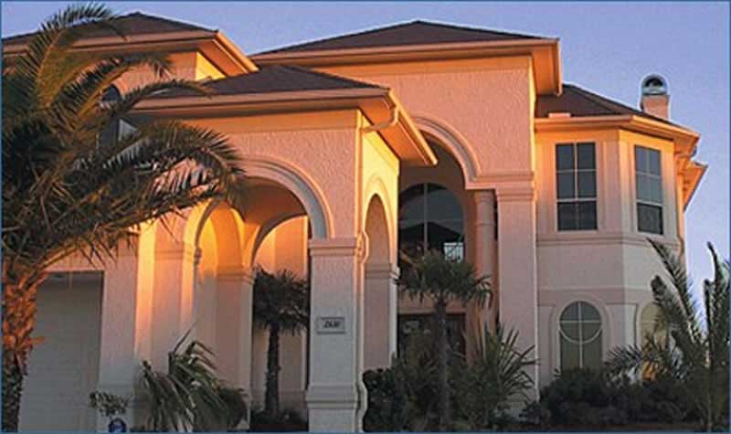 Front elevation of Mediterranean home (ThePlanCollection: House Plan #134-1172)