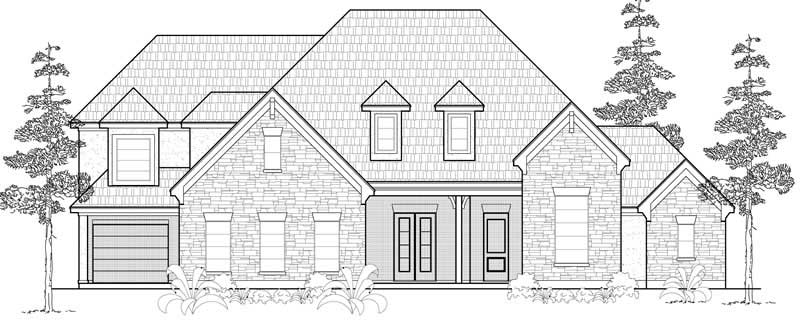 Country home (ThePlanCollection: Plan #134-1196)