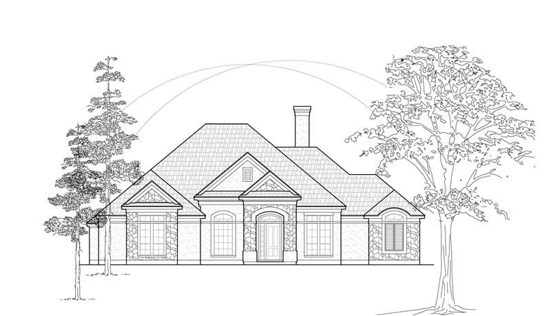 Ranch home (ThePlanCollection: Plan #134-1223)
