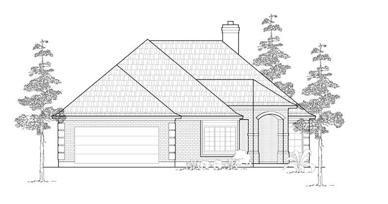 Ranch home (ThePlanCollection: Plan #134-1225)
