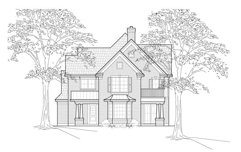 Luxury home (ThePlanCollection: Plan #134-1259)