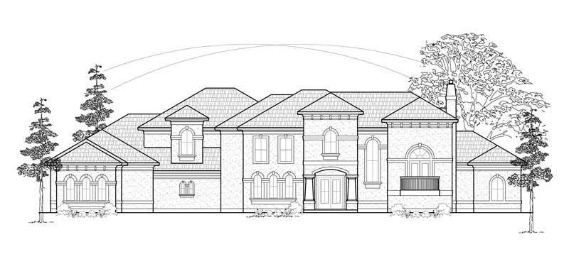 Luxury home (ThePlanCollection: Plan #134-1262)