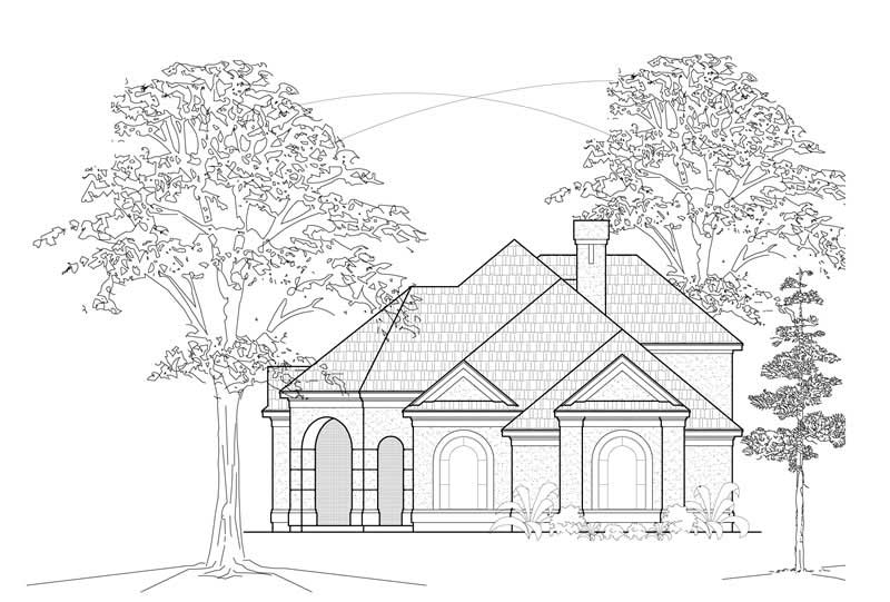 Traditional home (ThePlanCollection: Plan #134-1269)