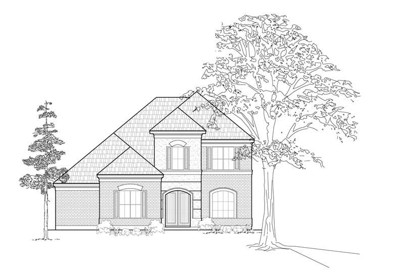 Traditional home (ThePlanCollection: Plan #134-1274)