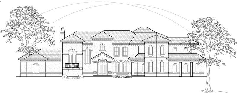 Mediterranean home (ThePlanCollection: Plan #134-1281)