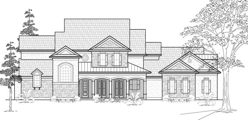 Country home (ThePlanCollection: Plan #134-1320)