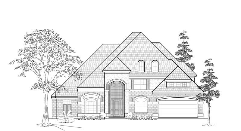 Luxury home (ThePlanCollection: Plan #134-1323)