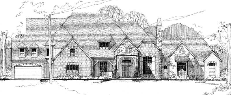 RENDERING of this 6-Bedroom,8011 Sq Ft Plan -8011