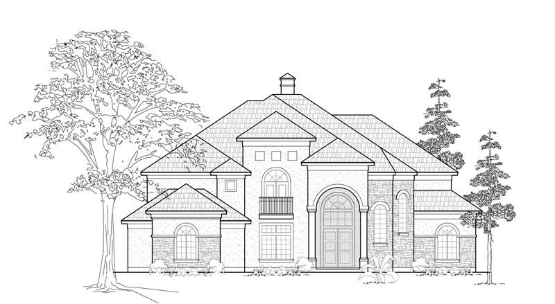 Luxury home (ThePlanCollection: Plan #134-1347)
