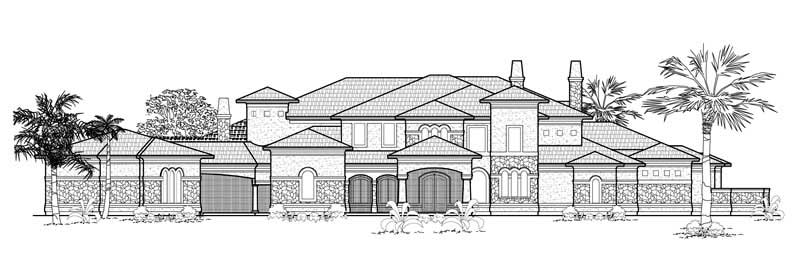 Luxury house plans Rendering.
