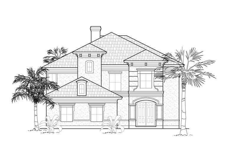 Mediterranean home (ThePlanCollection: Plan #134-1369)