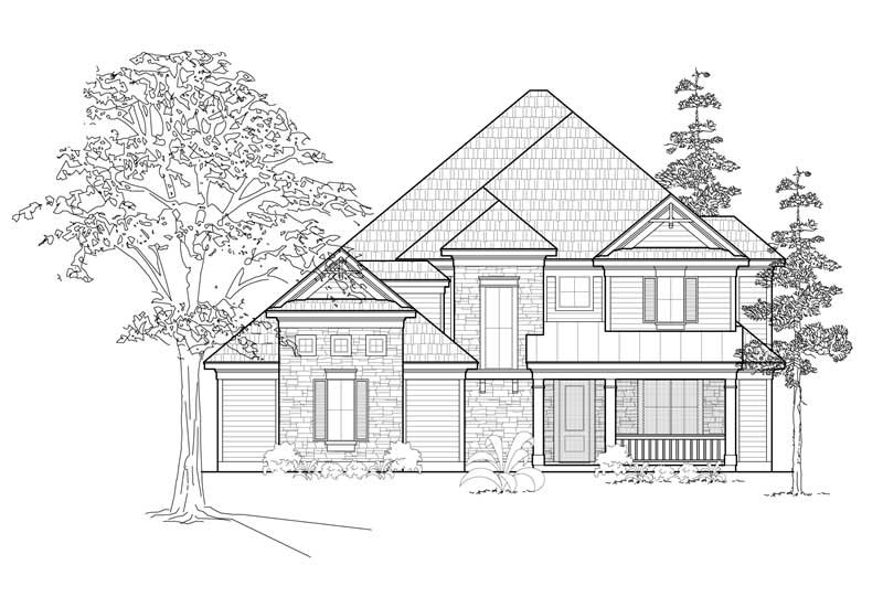 Country home (ThePlanCollection: Plan #134-1377)