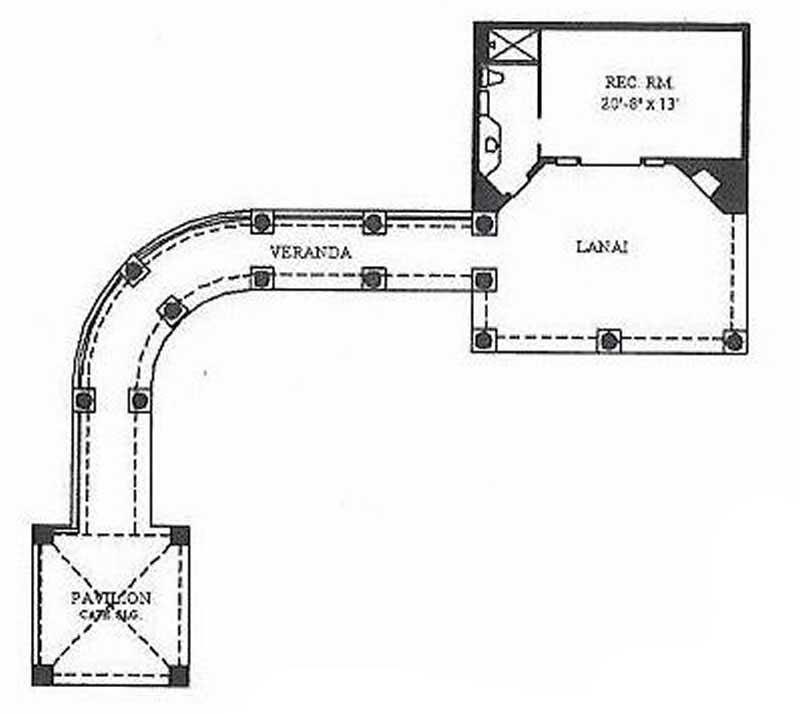 Floor Plan Bonus Room of Mediterranean Plan #134-1382