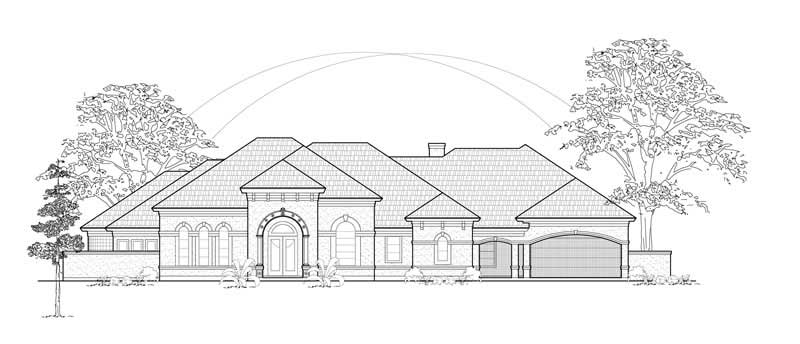 Luxury home (ThePlanCollection: Plan #134-1408)