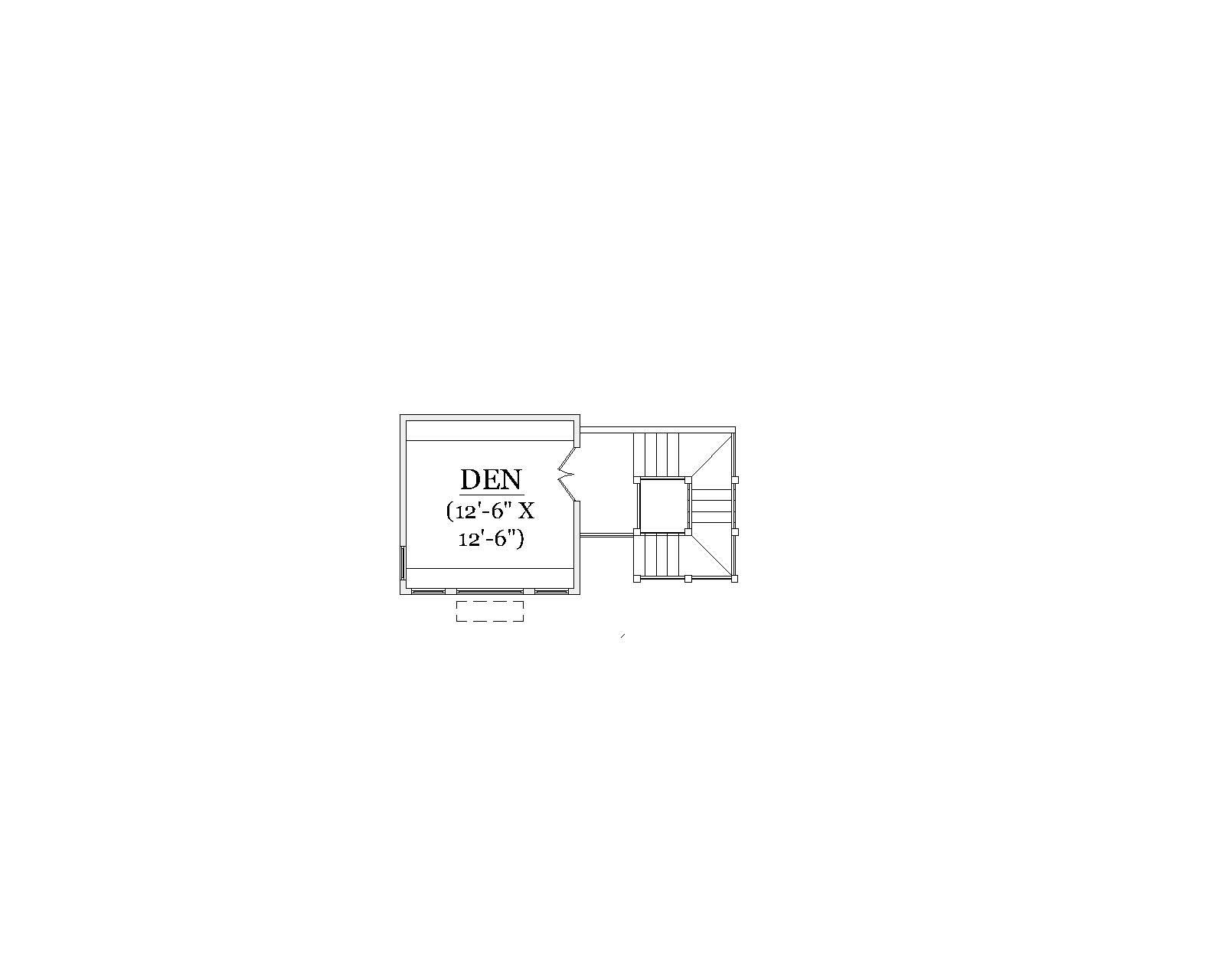 Floor Plan Second Story of Country Plan #135-1009