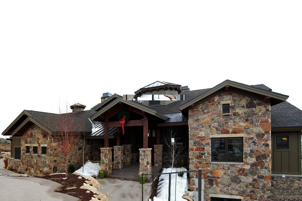 Color photograph of Craftsman home plan (ThePlanCollection: House Plan #135-1015)