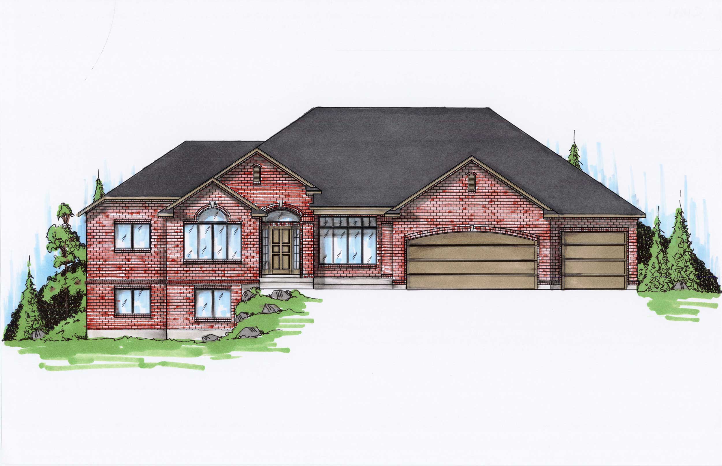 Color Rendering of this house plan