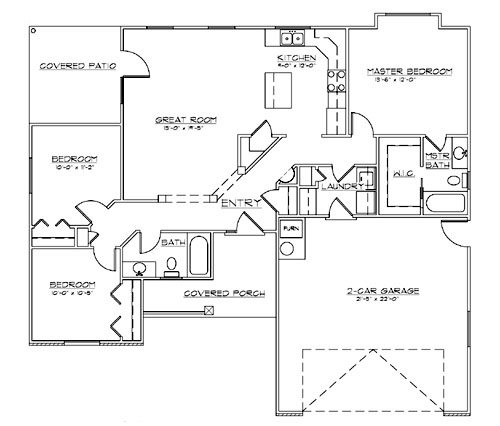  of this 3-Bedroom, 1245 Sq Ft Plan - 135-1188