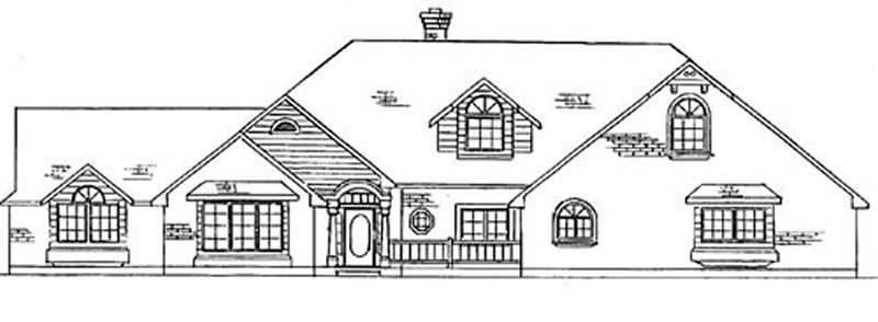 Country home (ThePlanCollection: Plan #135-1250)