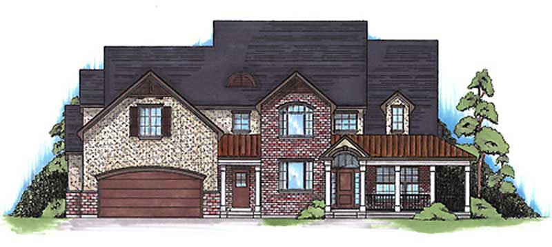 Country home (ThePlanCollection: Plan #135-1255)