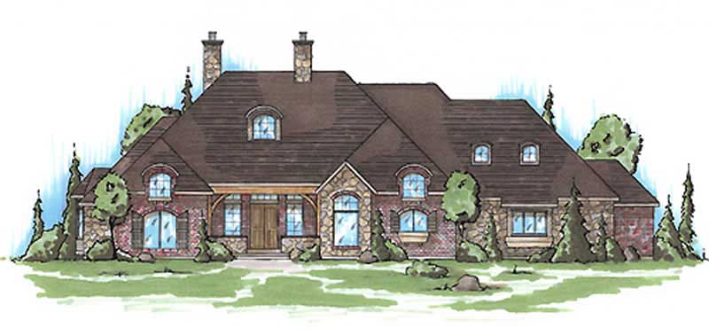 European home (ThePlanCollection: Plan #135-1330)