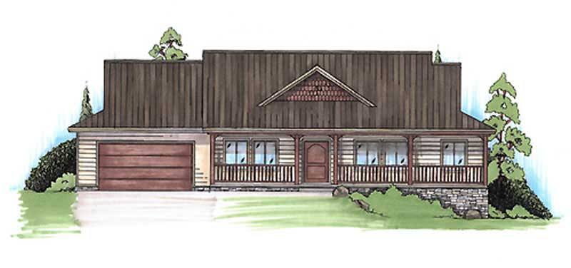 Country home (ThePlanCollection: Plan #135-1352)