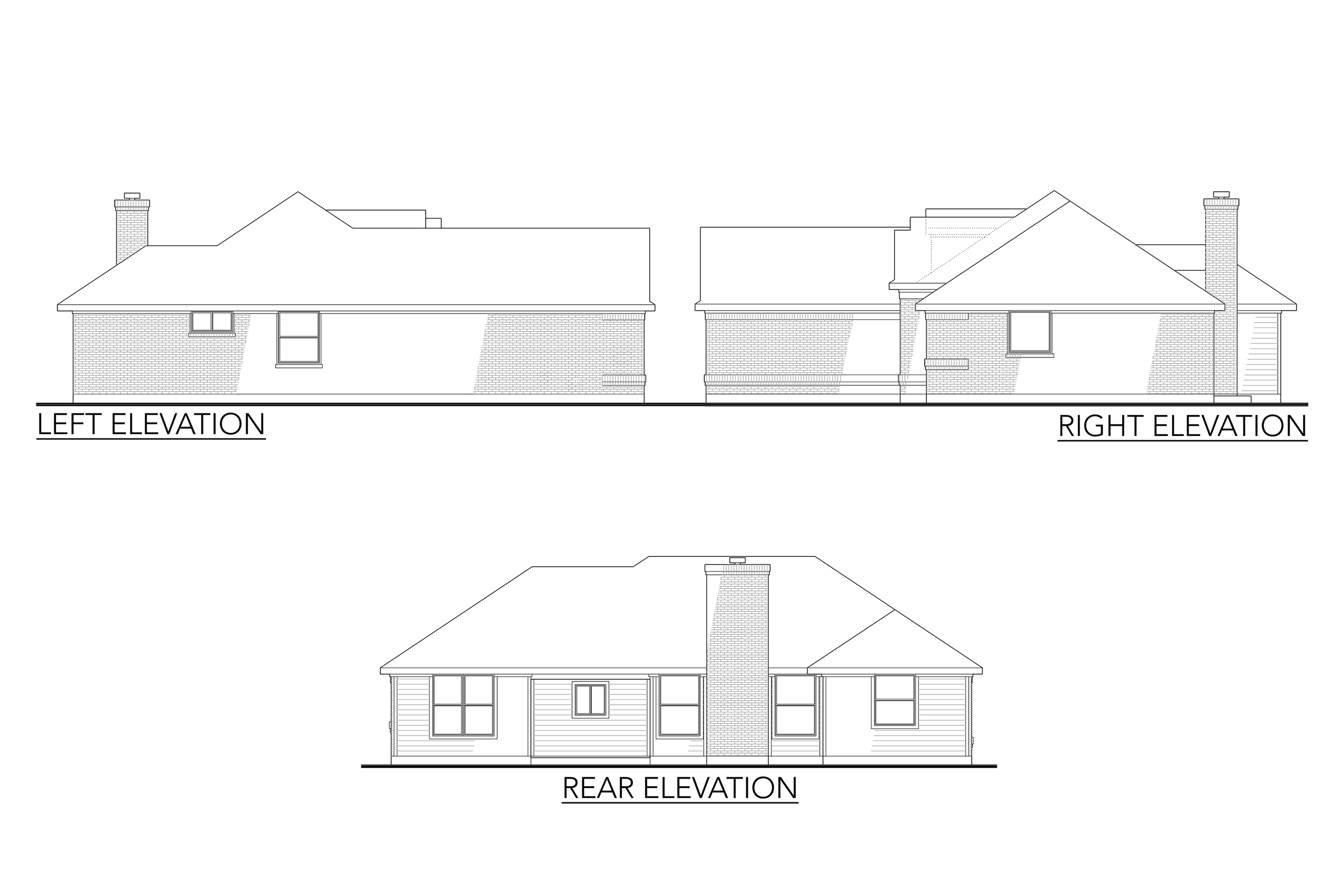 Home Plan Front Elevation of this 3-Bedroom,1498 Sq Ft Plan -136-1004