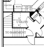 Basement of Texas Style Plan #136-1019