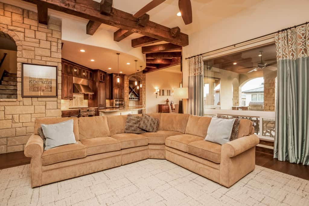 Living Room of this 4-Bedroom,3716 Sq Ft Plan -3716