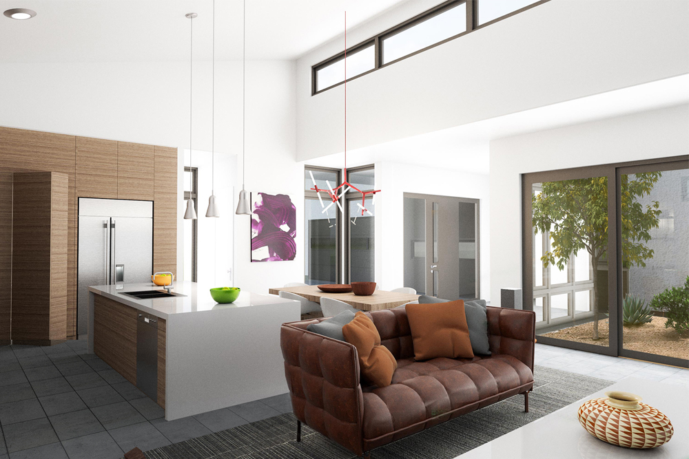 Family Room of this 3-Bedroom, 2002 Sq Ft Plan - 136-1036